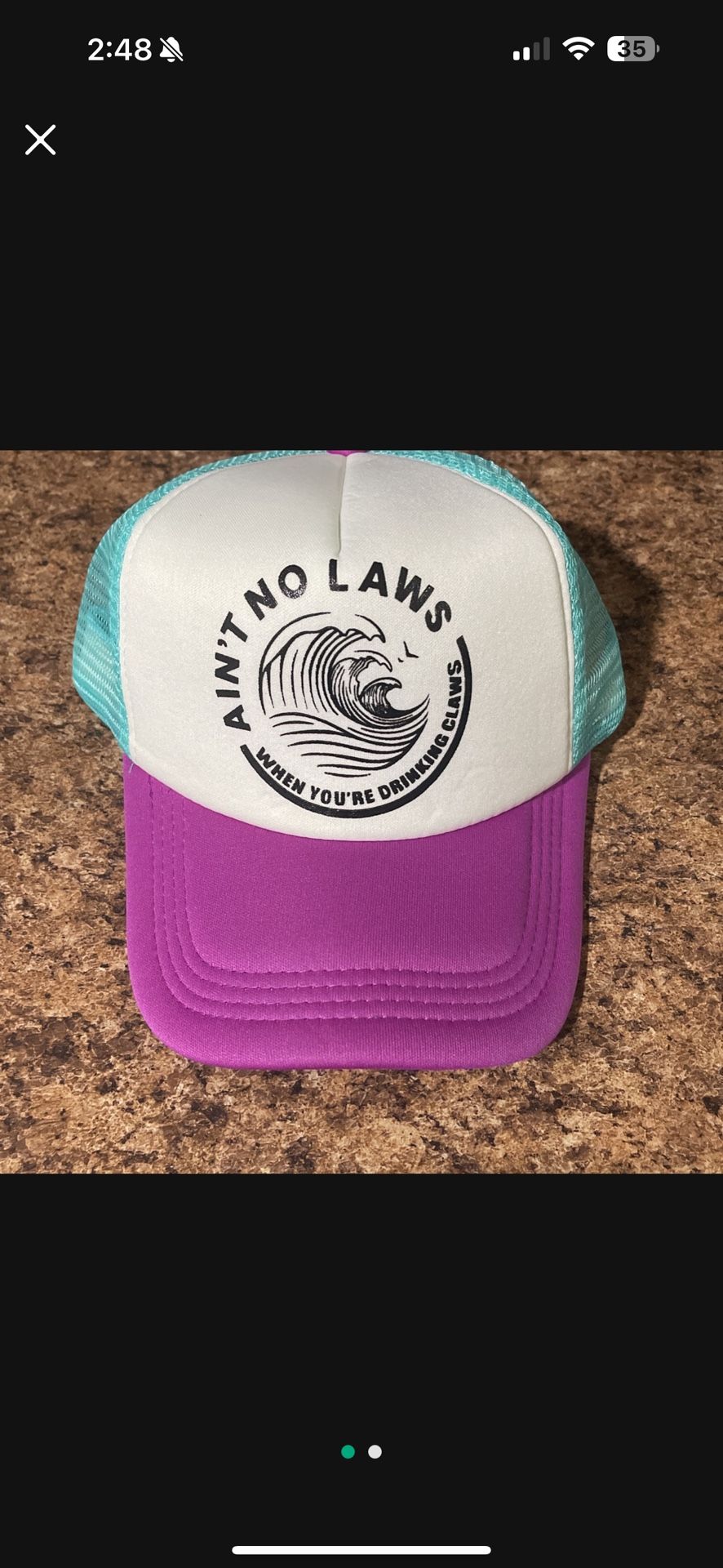 3 White Claw Hats