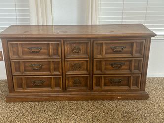 Solid wood dresser