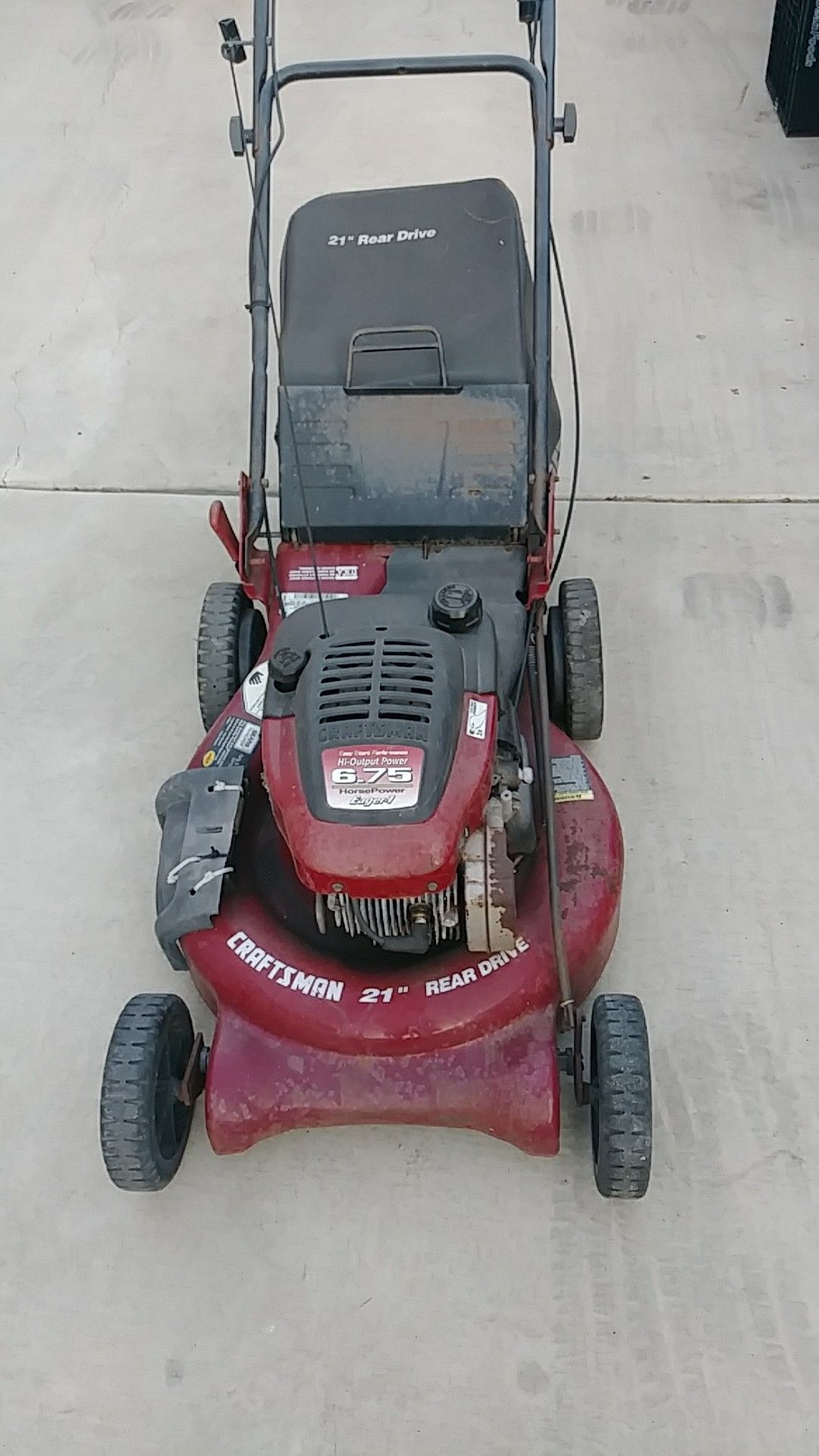 Craftsman 21" 6.75hp Rear Drive