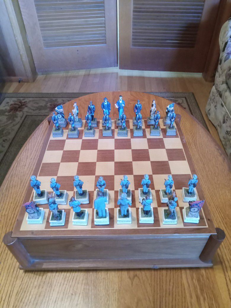 History Channel Civil War Chess Set 