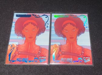 MARVEL MISTY KNIGHT 2024 Fleer Ultra Lot x2 Marvel Matriarchs SILVER SPECTRUM + Blue Parallel  ANDIE LUGTU Excellent Marvel Bundle