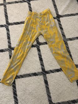 Yellow high waisted pants