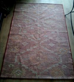 Vintage-Style Floral Area Rug 4 in×6 in