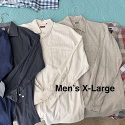 [EACH] Men’s X-Large Long sleeve Shirts