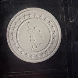 ELVIS Casino Chip White Poker Chip Golf Ball Marker Collectible Stars