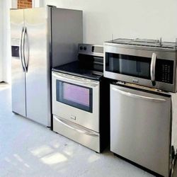 Stainless Steel Kitchen Appliances Bundle 