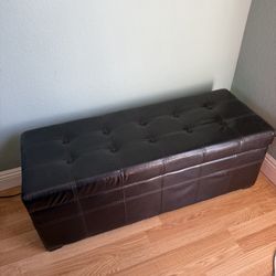 Brown Storage Bench
