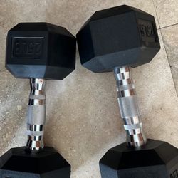 1 Pack Left! 25 Lbs Dumbbells 