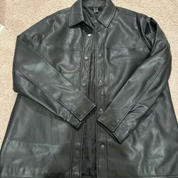 Oversized Women’s Leather Jacket 