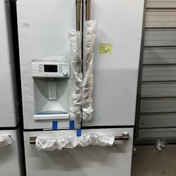 ✨ BRAND NEW 36” GE CAFÈ MATTE WHITE STANDARD DEPTH FRENCH DOOR FRIDGE ✨ $42 DOWN ✨ WARRANTY✨