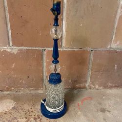 Vintage Glass Lamp Base 