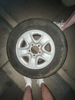 4 tires w rims P255/70r18 112t