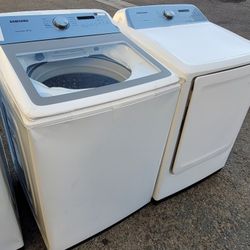 New Samsung Large Top Load Washer And Gas Or Electric Dryer Set 
