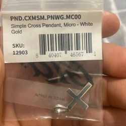 Micro Simple Cross Pendant 