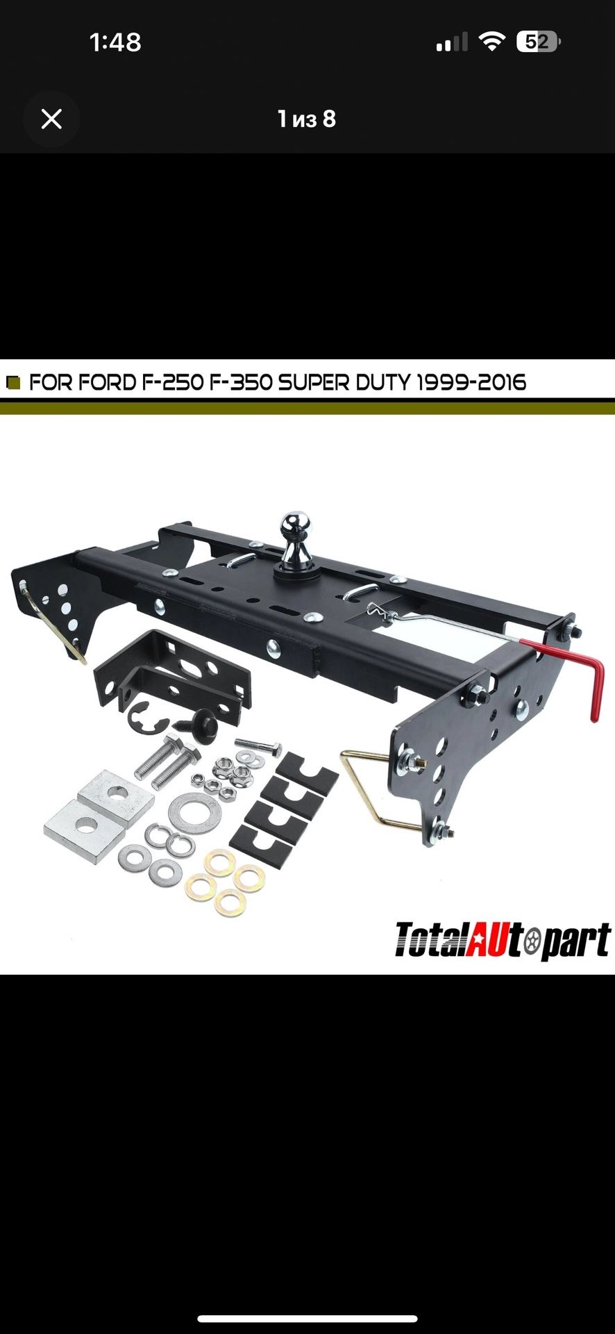 Under-Bed Gooseneck Trailer Hitch System for Ford F-250 F-350 Super Duty 99-16