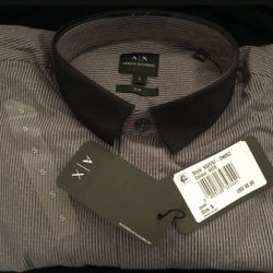 A/X Armani Exchange Genuine Slim Fit Long Sleeve Men’s Dress Shirt Size Small Brand New SHIPPING ONLY 