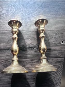 Pair of Brass Candlestick Holders