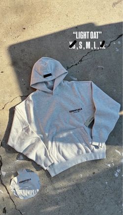 Light oat essential hoodies