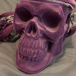 Purple Skull Purse