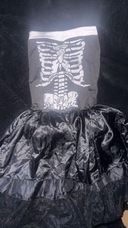 Skeleton dress costume