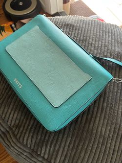 SKITS Teal Leather Crossbody Bag