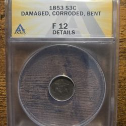 1835 Classic Head Half Cent PCGS Genuine Scratch G - Detail