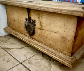 Solid Wood Rustic Storage Chest