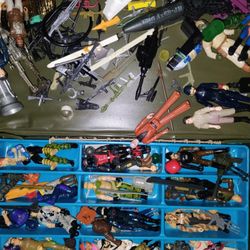 Vintage 1980s GI Joe Action Figure 1977  Star Wars Figure Case Lot 1970s Toys 
