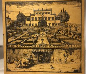 Vintage Antique Wood Hinged Box