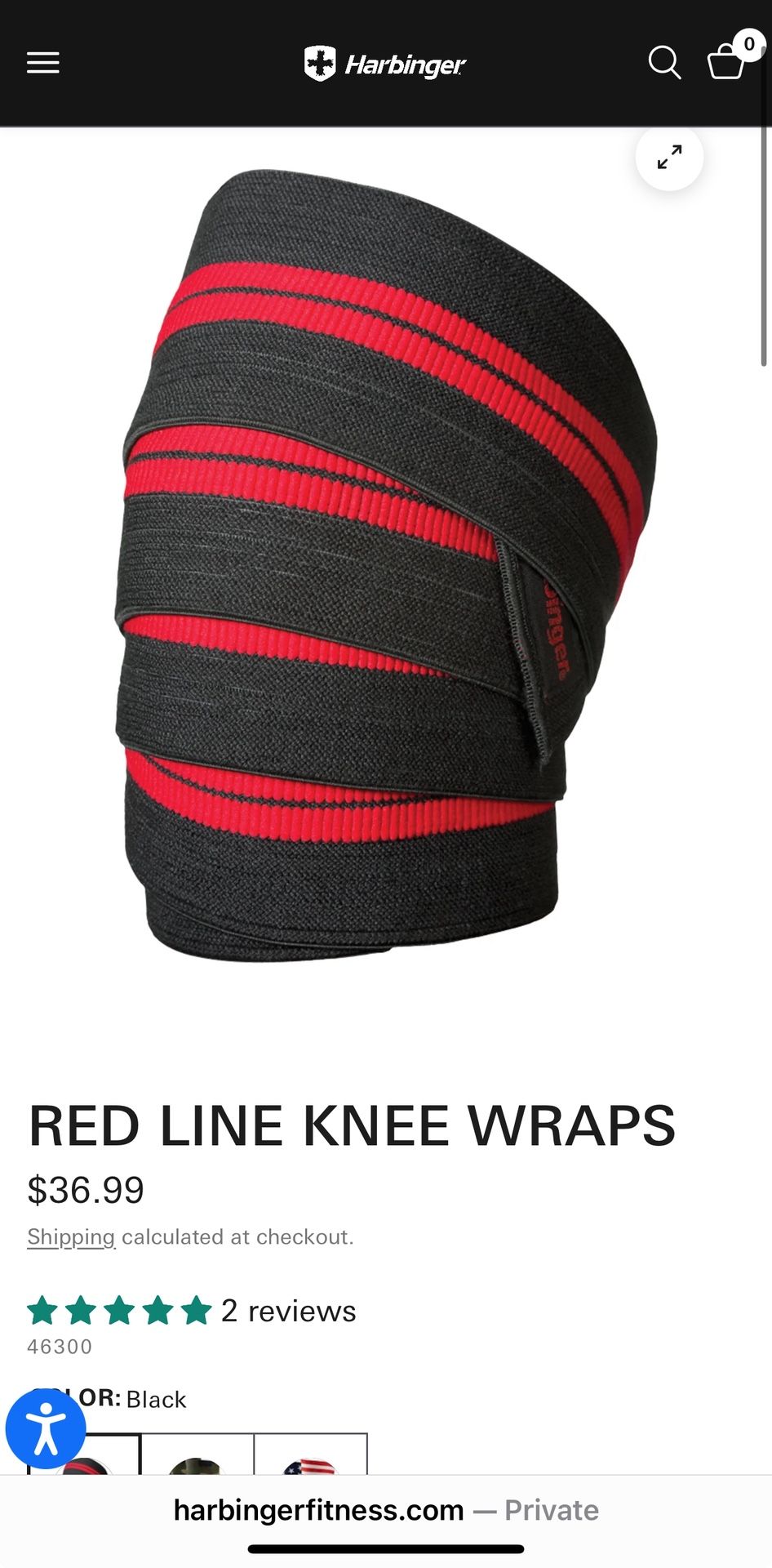 Harbinger RED LINE KNEE WRAPS