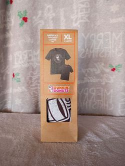 Dunkin' Donuts "America's Favorite Coffee" graphic t-shirt.