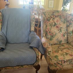 2 Wingback Chairs 