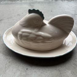 Vintage butter dish