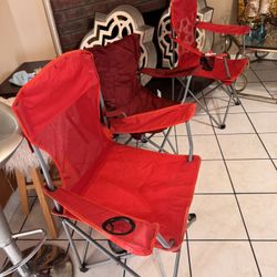 SEVEN CAMPING CHAIRS