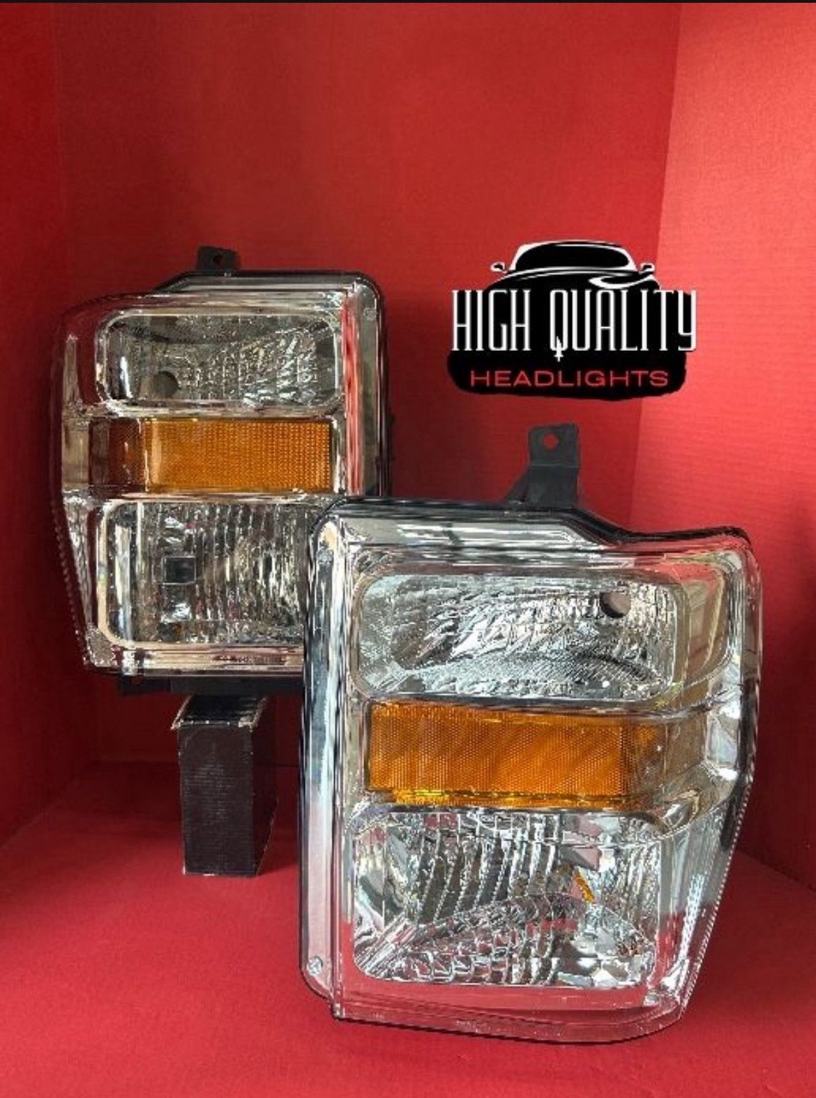 Ford F250. 2008. 2010 headlights.