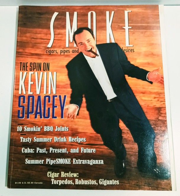 Vintage Smoke Magazine Kevin Spacey & 10 BBQ Joints Summer 1998 Great Condition