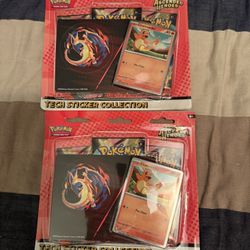 Pokemon Ascended Heroes 3 Pack Tech Sticker, Sealed, Lot of 2