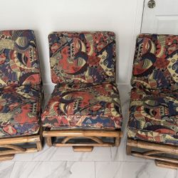 Sofa Sectional:Strand Round Pretzel Rattan 