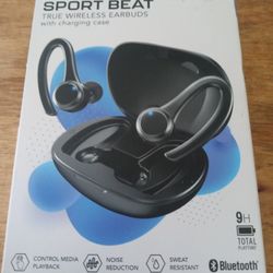 SPOT BEAT TRUE WIRELESS EARBUDS NOISE CANCELLING 9 HOURS PLAYTIME W/ CHARGING CASE 