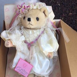 Design debut jointed teddy bear 16” inch tall new in box