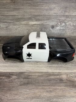 Traxxas Slash Body Shell Police Black And White With Top Light