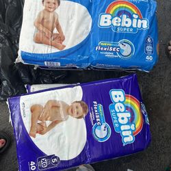 Diapers Size 5-6 , All Brand New , 40 Counts Per Pack , $15 Each 