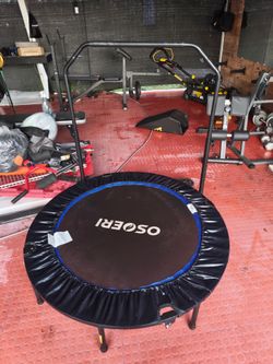 Large workout trampoline
