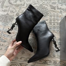 Saint Laurent Leather Ankle Boots