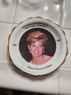 Princess Diana Glass Plate. Check Out My Other Offers Also!