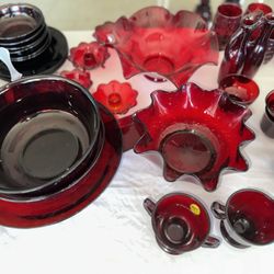 Massive Red Glass Collection 