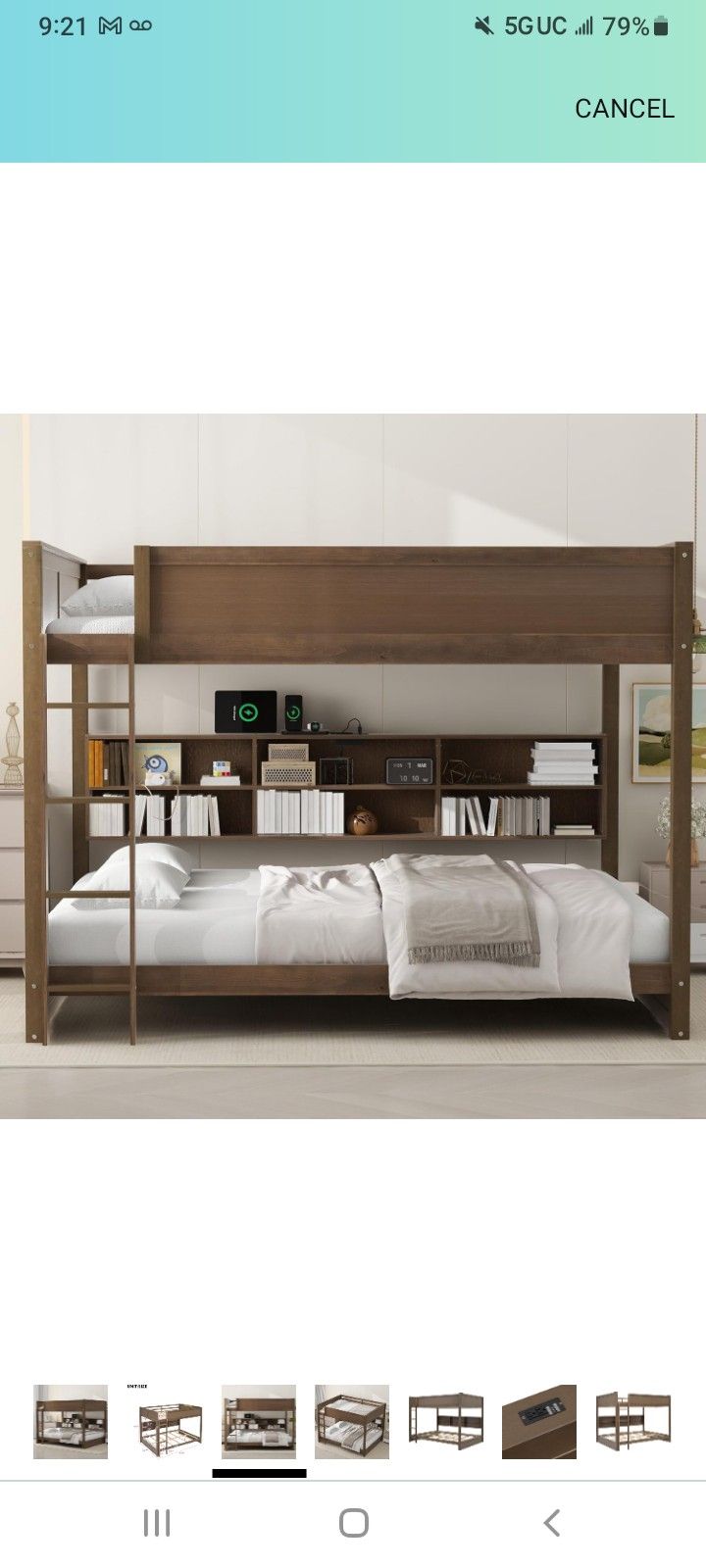 Merax Queen Over Queen Bunk Bed 