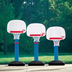 Adjustable Hard Plastic Kids Toy Basketball Houston Rockets Hoop Set For Young Children