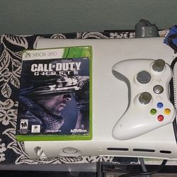 XBox 360 Console With Controller & Game Call Of Duty