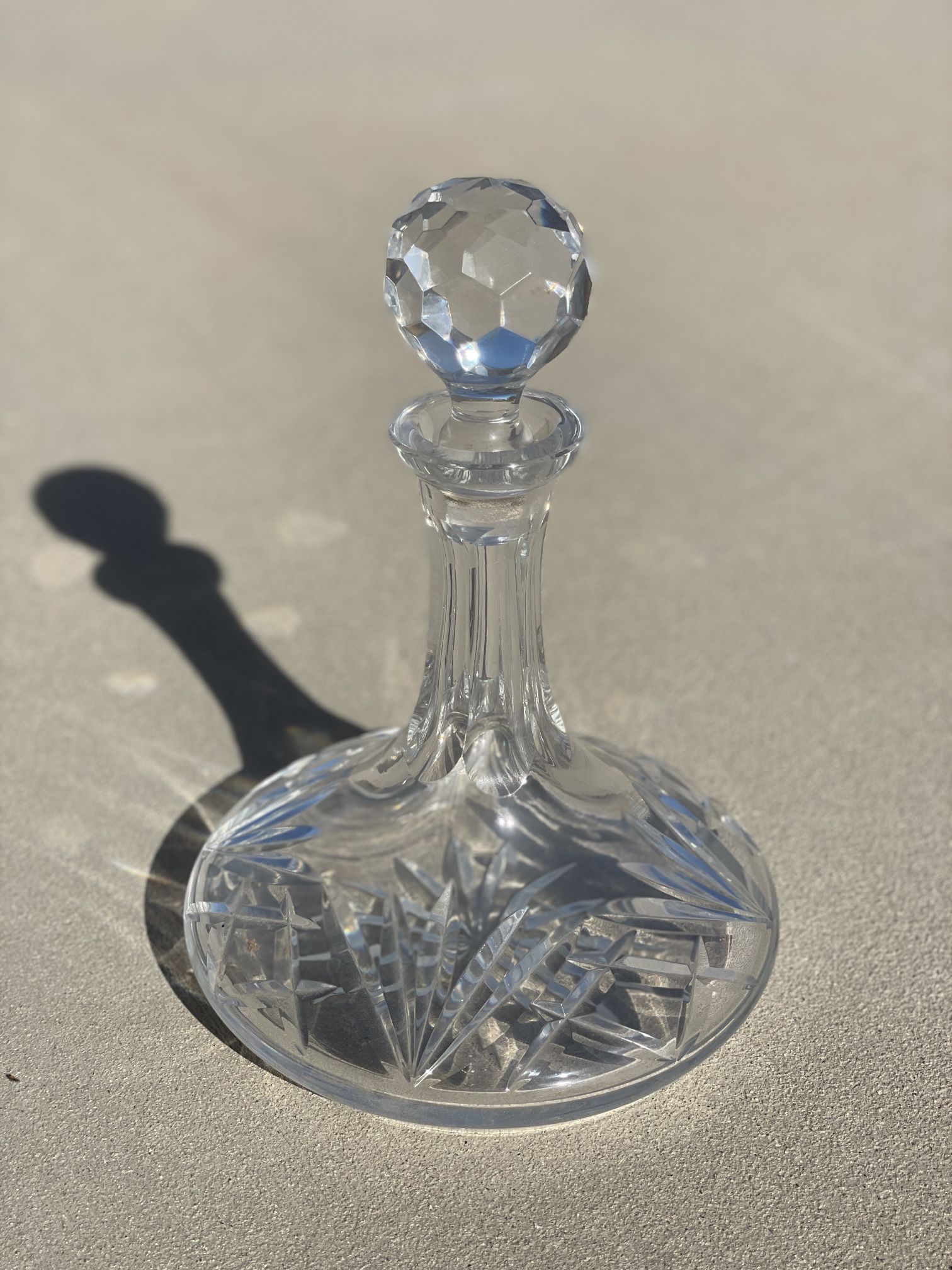 Vintage crystal decanter